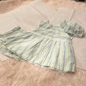 Cloud Island Pastel Striped Kids Blouse